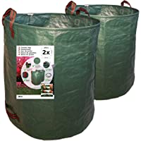 7doo Saco Jardin Set 2X 272L 2da Generación- Bolsas Basura Jardin- Bag- Cesto Jardin- Herramientas Jardinería Kit…